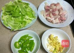 手撕包菜炒肉片的做法图解1