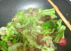 手撕包菜炒肉片的做法图解7