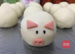 萌猪奶黄包的做法图解7