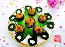 油菜酿香菇的做法图解11