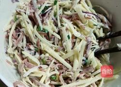 培根土豆丝饼的做法图解2