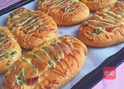 培根芝士香葱面包的做法图解12