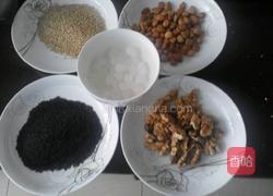 养生核桃芝麻糊的做法图解1