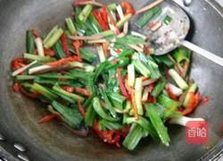 大蒜炒牛肚的做法图解4