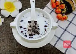 Illustration of how to make red bean and sago 12