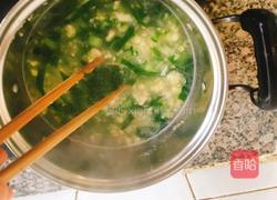 小白菜鸡蛋疙瘩汤的做法图解6