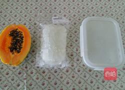 木瓜炖燕窝的做法图解1