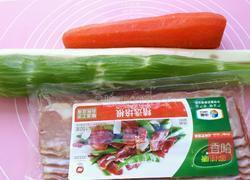 时蔬炒培根的做法图解1