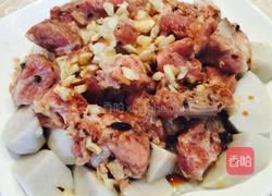 芋头蒸蒜泥豉汁排骨的做法图解3