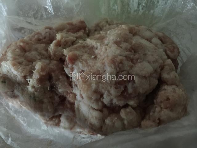 五花肉末机器绞好的