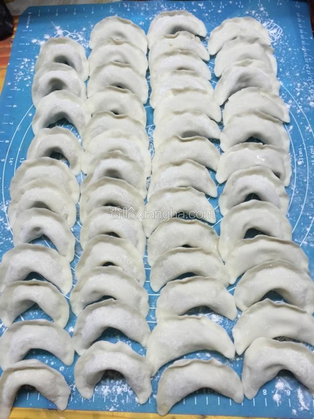 包好了、锅烧开水
