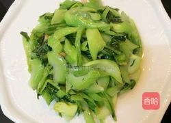 蒜蓉炒水东芥菜的做法图解5