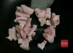大蒜炒肉的做法图解4
