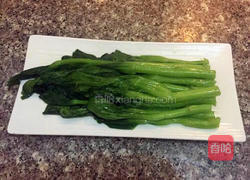 白灼菜心的做法图解2
