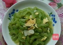 苦瓜炒蛋的做法图解5