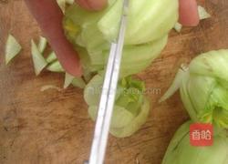 翡翠菜心的做法图解3