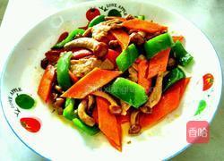 青菜炒滑子蘑的做法图解7