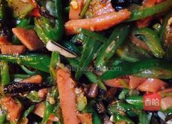 火腿炒四季豆的做法图解6