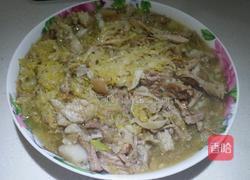 蒸肉炒酸菜的做法图解6