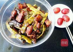 红烧肉炖豆角茄子的做法图解7