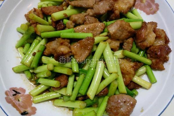 蒜苔炒肉