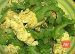 苦瓜炒鸡蛋的做法图解9