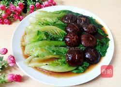 蚝油香菇扒生菜的做法图解7