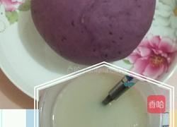 紫薯开花馒头的做法图解3