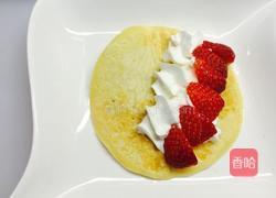 草莓夹心松软荷苞饼的做法图解8