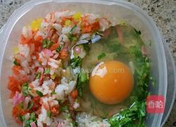 米饭鸡蛋饼的做法图解1