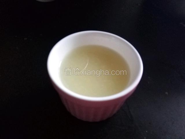 八分之一的家乐浓汤宝加25ml的热水化开