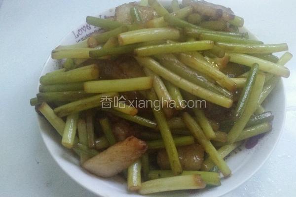蒜苔炒肉
