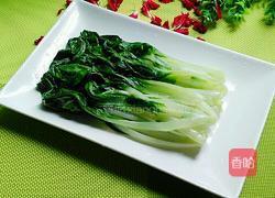 蒜香肉沫淋小白菜的做法图解5