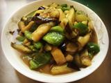 耗油炒青椒茄子的做法[图]