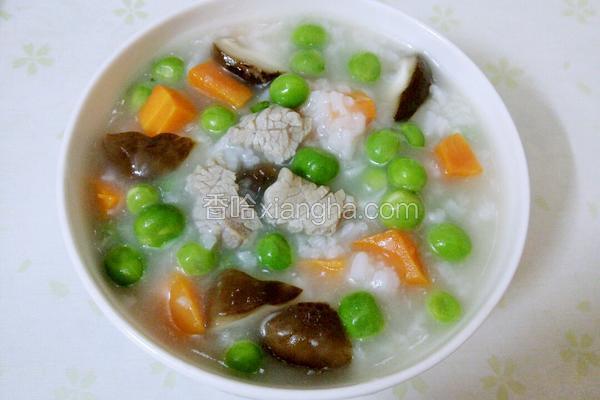 三彩瘦肉粥