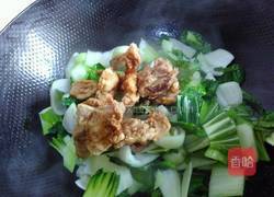 油渣炒青菜的做法图解4