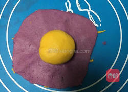 南瓜紫薯礼品豆沙包的做法图解6