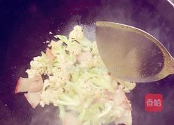 花菜炒肉的做法图解4