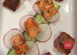 香煎三文鱼块拼盘的做法图解11