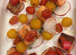 香煎三文鱼块拼盘的做法图解12