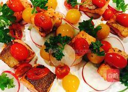 香煎三文鱼块拼盘的做法图解14