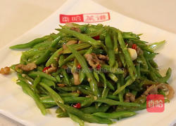 香辣扁豆丝的做法图解5