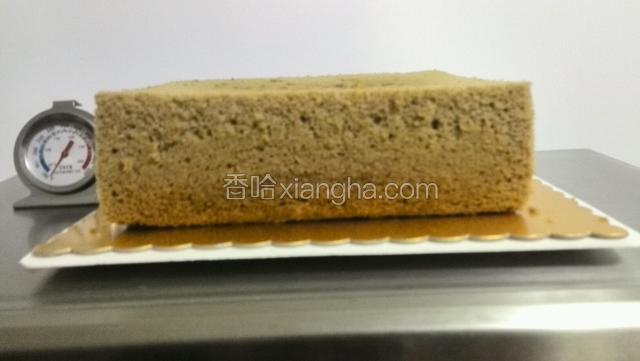 脱模后的蛋糕，松松软软的海绵！