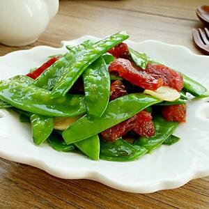 荷兰豆炒腊肠