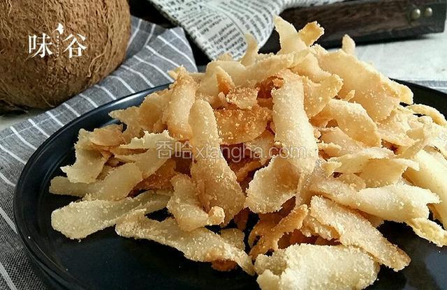 电饭锅烤糖椰子片