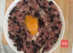 木耳鸡蛋蒸肉饼的做法图解5