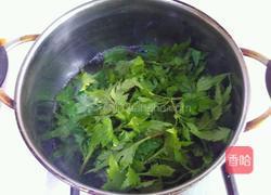 菊花叶蛋花汤的做法图解3