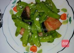 腊肉炒豌豆的做法图解7