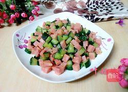 火腿肠炒青瓜的做法图解5