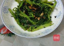 豆鼓蒜通心菜蓉的做法图解4